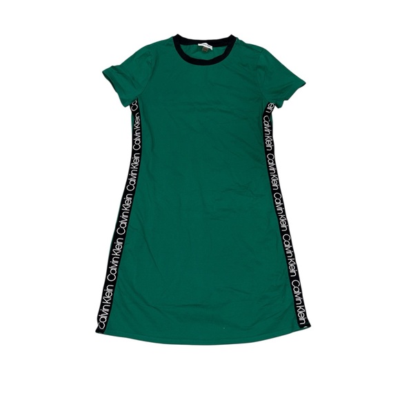 Calvin Klein Dresses & Skirts - 38. Calvin Klein Green Mini Dress with Black Accents Size Small P